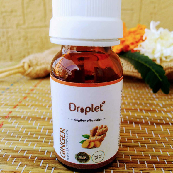 Ginger Essential Oil |By Droplet Care | 0.34  Fl Oz | SU-TQ-MAY20