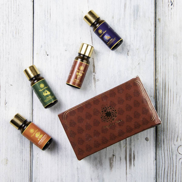 Wedding Special- Pure Essential Oil Pack for Aromatherapy (4 bottles of 10 ml each) |By MysticAura | 0.34  Fl Oz | SU-TQ-MAY20