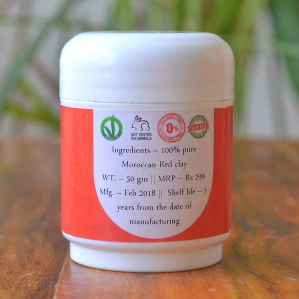 Moroccan Red Clay Face Mask |By Pratha Naturals | 1.76 Oz | 0.11 lbs | SU-TQ-MAY20 Moroccan Red Clay Face Mask |By Pratha Naturals | 1.76 Oz | 0.11 lbs | SU-TQ-MAY20