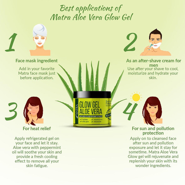 Aloe Vera Glow Gel |By Matra | 3.53 Oz | 0.22 lbs | SU-TQ-MAY20