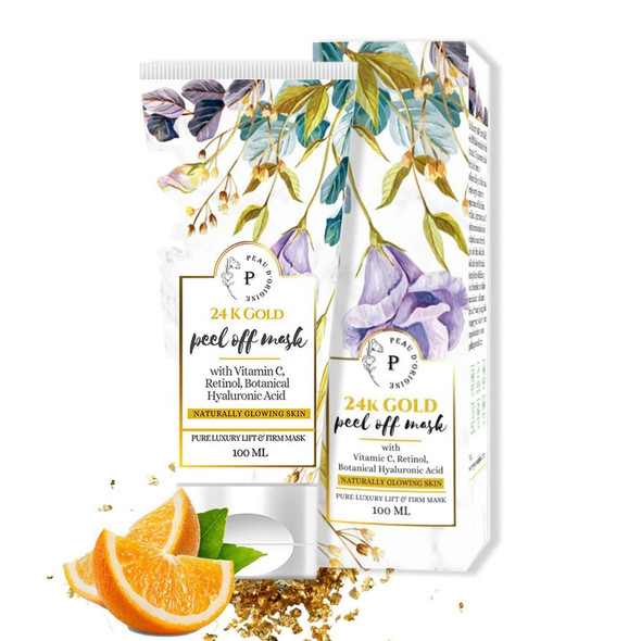 Pure 24K Gold Peel Off Mask With Vitamin C |By PEAU DÃ¢â‚¬â„¢ORIGINE | 3.38  Fl Oz | SU-TQ-MAY20