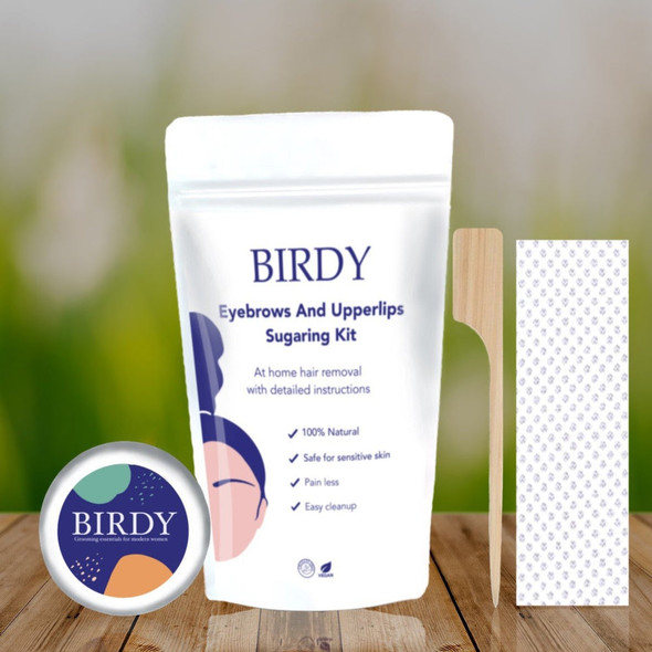 Eyebrows And Upperlip Waxing Kit |By Birdy | 1.76 Oz | 0.11 lbs | SU-TQ-MAY20