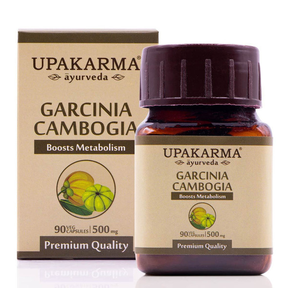 Pure Herbs Garcinia Cambogia 90 Capsules Ã¢â‚¬â€œ Pack of 1 |By Upakarma Ayurveda | 3.53 Oz | 0.22 lbs | SU-TQ-MAY20