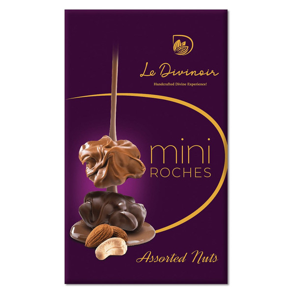 Mini Assorted Nuts Roches (8 Roches) |By Le Divinoir | 2.65 Oz | 0.17 lbs | SU-TQ-MAY20
