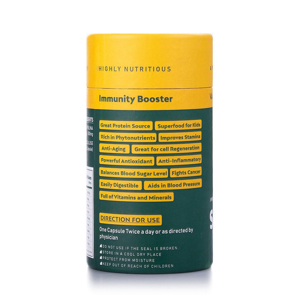 Spirulife (60 Capsules) |By Valar Life | 3.88 Oz | 0.24 lbs | SU-TQ-MAY20