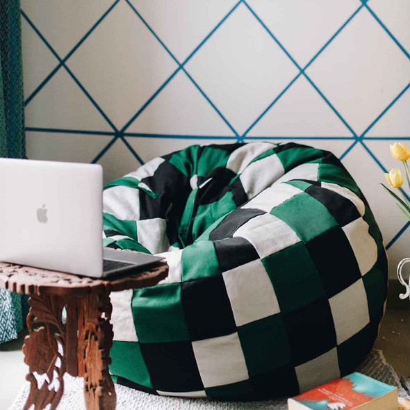 Wintery Beanbag Cover |By Artisanns Nest | 105.82 Oz | 6.61 lbs | SU-TQ-MAY20