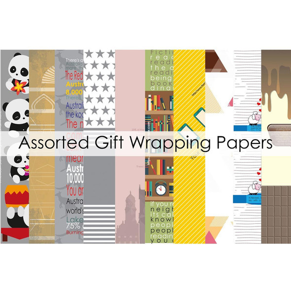 Mix Sizes Assorted Gift Wrapping Papers (Set Of 10)(Medium And Large) |By Evince Thoughtful Presentations | 8.29 Oz | 0.52 lbs | SU-TQ-MAY20