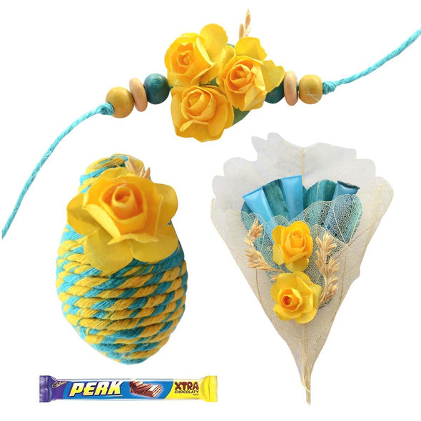 Plantable Eco-friendly Rakhi (5 items) |By Foppish Mart | 3.53 Oz | 0.22 lbs | SU-TQ-MAY20