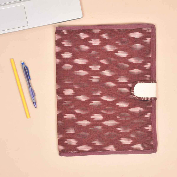 Maroon Ikat File Folder : SFB05 |By Kritikala | 8.82 Oz | 0.55 lbs | SU-TQ-MAY20