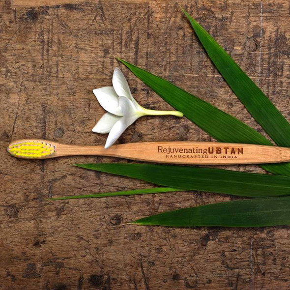 Bamboo Toothbrush (Pack of 2) |By Rejuvenating Ubtan | 1.94 Oz | 0.12 lbs | SU-TQ-MAY20