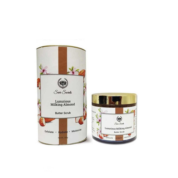 Seer Secrets Luxiours Milking Almond Butter Scrub |By Seer Secrets | 3.53 Oz | 0.22 lbs | SU-TQ-MAY20