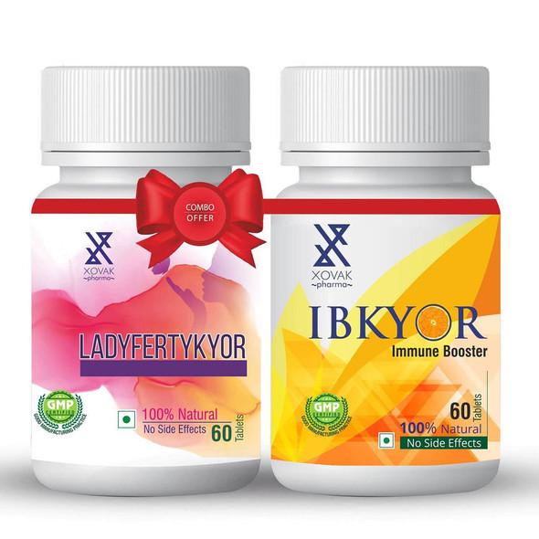 Ladyfertykyor Tablets With Immunity Booster Combo Pack |By Xovak Pharma | 3.53 Oz | 0.22 lbs | SU-TQ-MAY20
