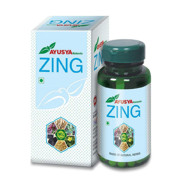 Zing Capsules (Increases Fertility & Energy For Men) |By Ayusya Naturals | 0.35 Oz | 0.02 lbs | SU-TQ-MAY20
