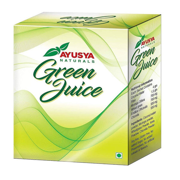 Green Juice Powder (Daily Nutrition Manager & Toxin Remover) |By Ayusya Naturals | 2.22 Oz | 0.14 lbs | SU-TQ-MAY20