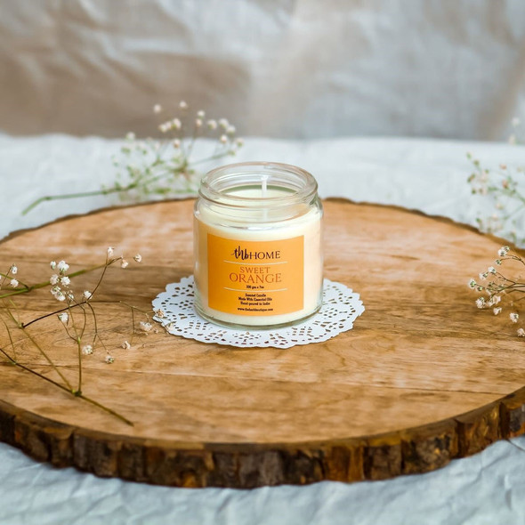 Sweet Orange Soy Wax Candle |By The Herb Boutique | 7.05 Oz | 0.44 lbs | SU-TQ-MAY20