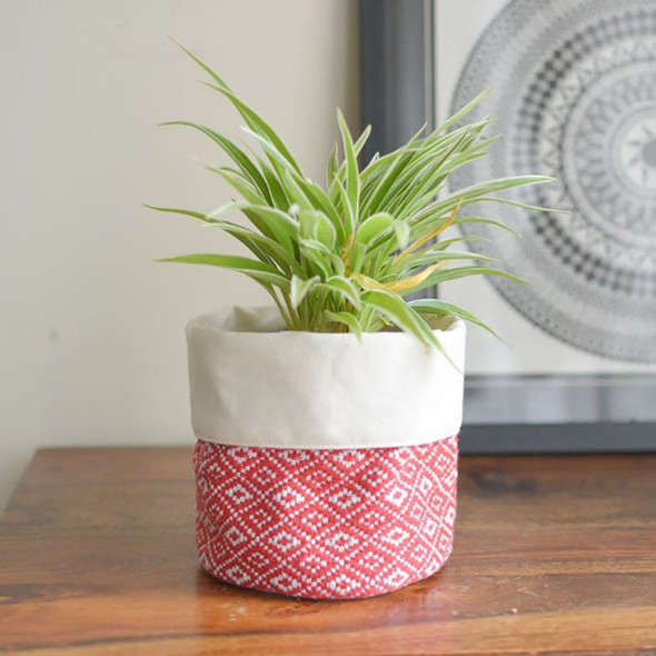 Red Woven Planter Basket |By Thorny Affair | 7.05 Oz | 0.44 lbs | SU-TQ-MAY20