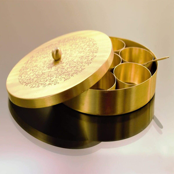 The Brass Condiments Box- Small |By Conscious Co | 21.87 Oz | 1.37 lbs | SU-TQ-MAY20