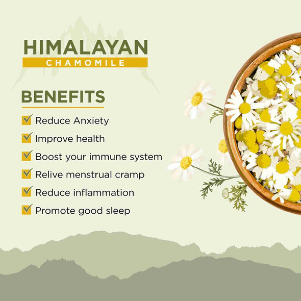 Chamomile Tea Pure Whole Flower Buds | By Tea Aroma | 1.76 Oz | 0.11 lbs