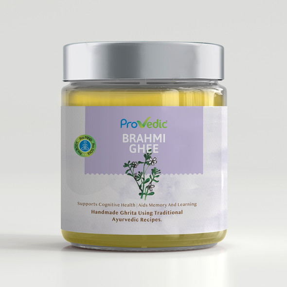 Brahmi Ghee - 250ml | By ProVedic | 8.45 fl oz | 0.07 gallon