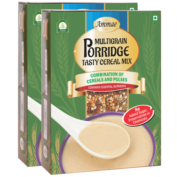 Multigrain Porridge Tasty Cereal Mix, Pack Of Two| By Ammae | 14.1 Oz | 0.88 lbs