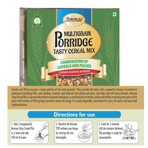 Multigrain Porridge Tasty Cereal Mix, Pack Of Two| By Ammae | 14.1 Oz | 0.88 lbs