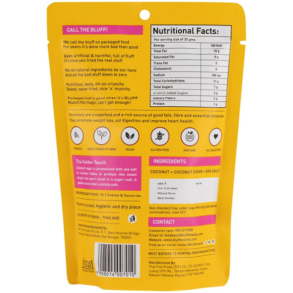Curious Caramel Coconut Chips | By Bluff Snacks | 1.06 Oz | 0.07 lbs | SU-CW-JUN01