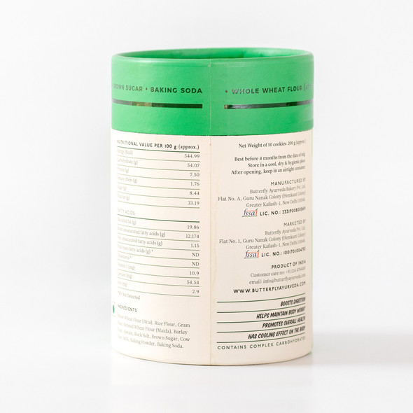 Ajwain Cookies for Boosting Digestion  | By  Butterfly Ayurveda  |  7.05 oz  |  0.44lbs