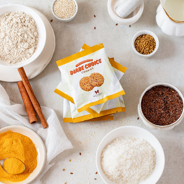 Diabe Choice Cookies For Sugar Control & Weight Loss  | By  Butterfly Ayurveda  |  7.05 oz  |  0.44lbs