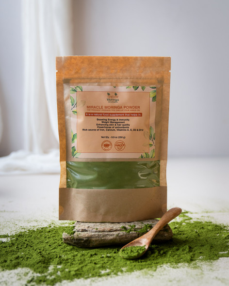 Miracle Moringa Powder (250 gms) | By Daivik Moringa | 9.49 oz | 0.59 lbs
