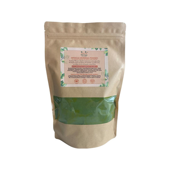 Miracle Moringa Powder (500 gms) | By Daivik Moringa | 18.24 oz | 1.14 lbs