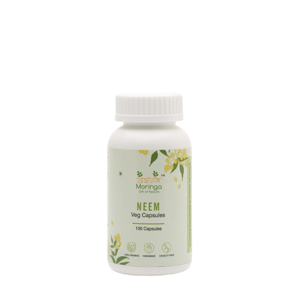 Neem Veg Capsules (100 Capsules) | By Daivik Moringa | 4.51 oz | 0.28 lbs