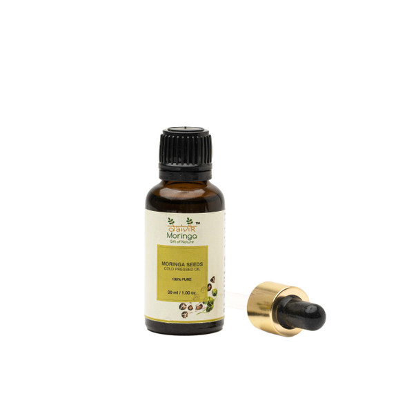 Moringa Seeds Cold Pressed Oil (30 ml)  | By   Daivik Moringa  |  4.16 floz  |  0.03 gallon