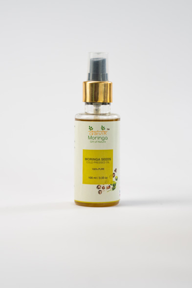 Moringa Seeds Cold Pressed Oil (100 ml)  | By   Daivik Moringa  |  5.91 floz  |  0.05 gallon