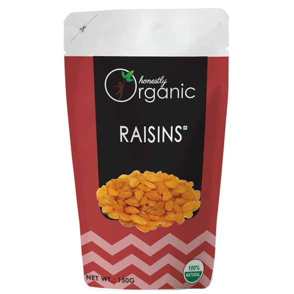 Organic Raisins - 150g  |  By  D-Alive  | For USA    |  5.29 oz    |   0.33 lbs