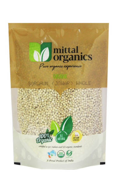 Sorghum (Jowar) Whole | By Mittal Organics | For USA | 17.64 Oz | 1.1 lbs
