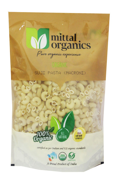 Suji Pasta (Macroni) | By Mittal Organics | For USA | 17.64 Oz | 1.1 lbs