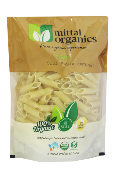 Suji Pasta (Penne) | By Mittal Organics | For USA | 17.64 Oz | 1.1 lbs