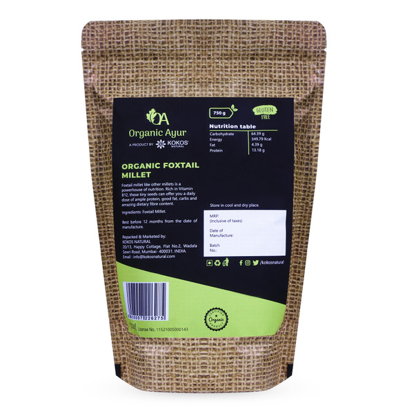 FOXTAIL MILLET | By Organic Ayur | For USA | 26.46 Oz | 1.65 lbs