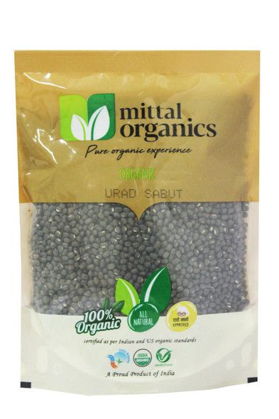 Urad Sabut | By Mittal Organics | For USA | 17.64 Oz | 1.1 lbs
