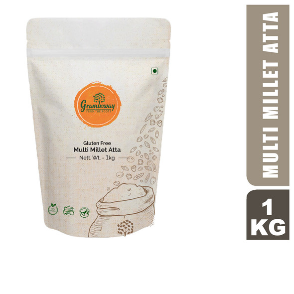 Gluten Free Multi Millet Atta | By Graminway | For USA | For USA | 35.27 Oz | 2.2 lbs
