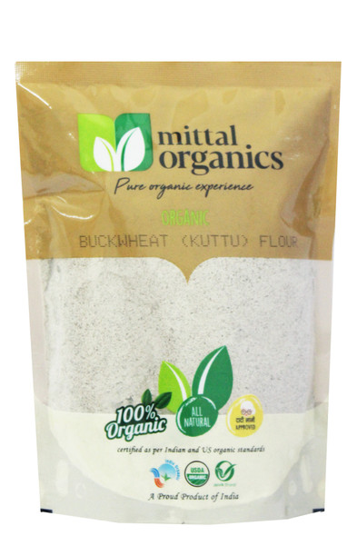 Buckwheat (Kuttu) Flour | By Mittal Organics | For USA | 17.64 Oz | 1.1 lbs