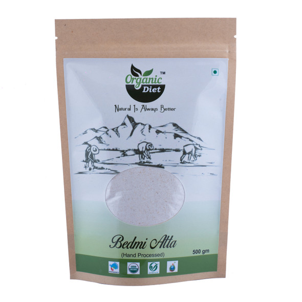 Bedmi Atta | By Organic Diet | For USA | 17.64 Oz | 1.1 lbs