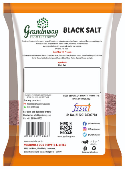 Black Salt | By Graminway | For USA | For USA | 17.64 Oz | 1.1 lbs
