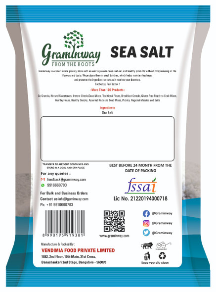 Sea salt | By Graminway | For USA | For USA | 17.64 Oz | 1.1 lbs