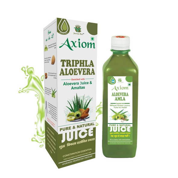 Triphla Aloevera Juice 1000ml (Pack of 2) | By Axiom | For USA | 67.63 fl oz | 0.53 gallon