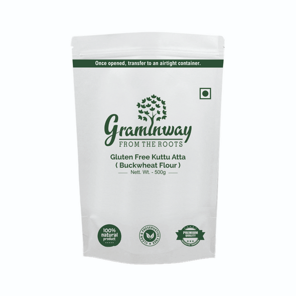 Gluten Free Kuttu Atta / Buckwheat Flour | By Graminway | For USA | For USA | 17.64 Oz | 1.1 lbs