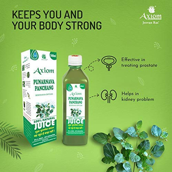 Punernava Juice 500ml (Pack of 2) | By Axiom | For USA | 33.81 fl oz | 0.26 gallon