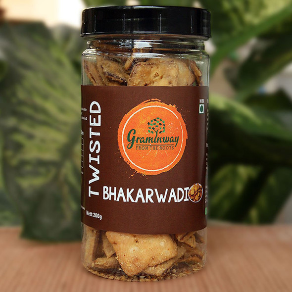 Twisted Bhakarwadi | By Graminway | For USA | For USA | 7.05 Oz | 0.44 lbs