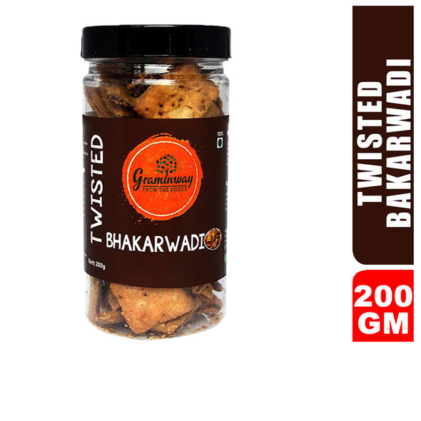 Twisted Bhakarwadi | By Graminway | For USA | For USA | 7.05 Oz | 0.44 lbs