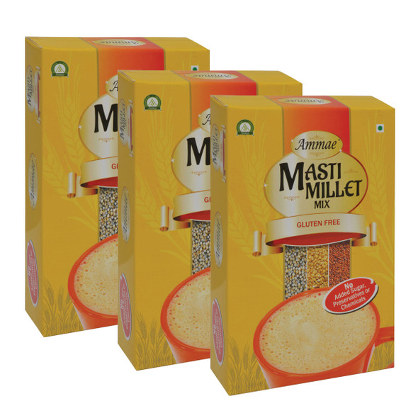 Masti Millet Mix, Pack of Three | By Ammae | For USA | 13.2 Oz | 0.82 lbs
